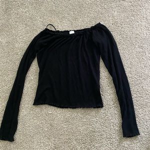 off the shoulder long sleeve